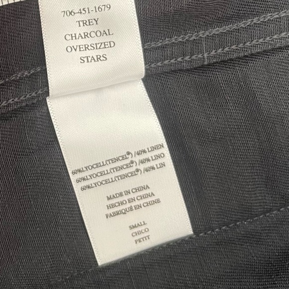 Rails Trey Utility Jacket Charcoal Oversized Stars Print Size Small Lightweight - Picture 8 of 10